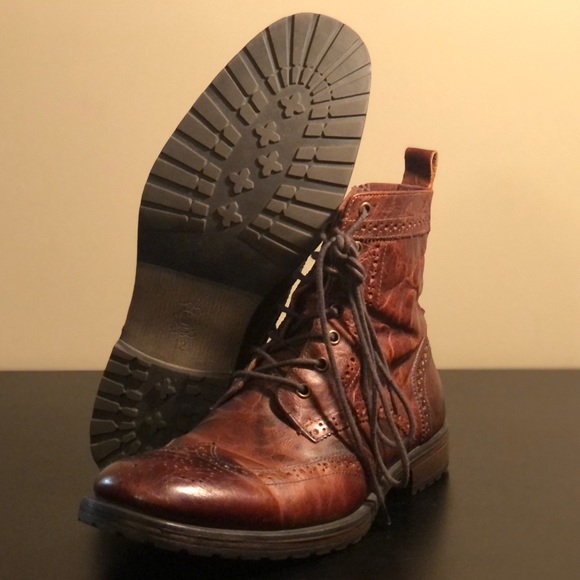 Aston Grey Collection Cable Boots, Genuine Leather Boots, Size 12 - Picture 6 of 8